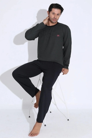 Uzun Kollu Erkek Pijama Takımı Desen8