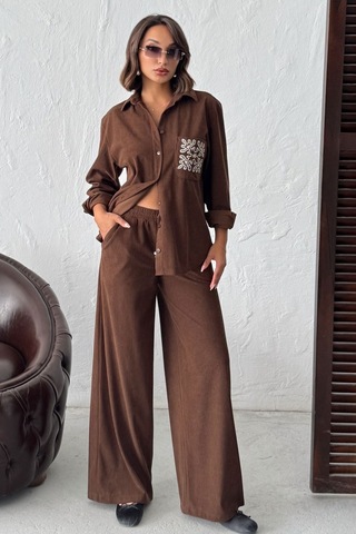 Verymoda Fitilikadife Pantolon F1996 Kahve