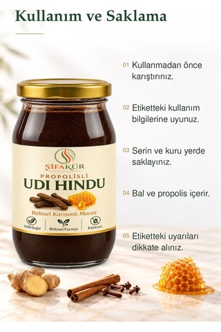 Propolisli Udi Hindu (Udi Hindi) Macunu 420 g