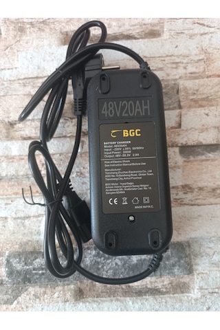 Bgc Şarj Cihazı Elektrikli Bisiklet 48v 20ah Dolum Göstergeli