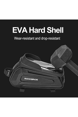 Rockbros Bisiklet Dokunmatik Telefon Çantası Su Geçirmez Çok Renkli