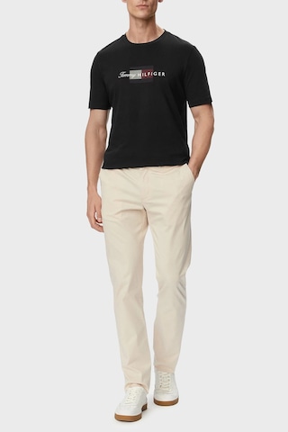 Tommy Hilfiger Logolu % 100 Pamuk Regular Fit Bisiklet Yaka T Shirt Erkek T Shirt Mw0mw43226 Bds Siyah