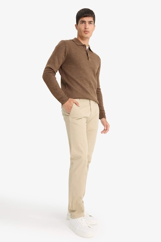 Defacto Regular Fit Normal Kesim Düz Paça Chino Pantolon D7349ax25aubg193 Bej