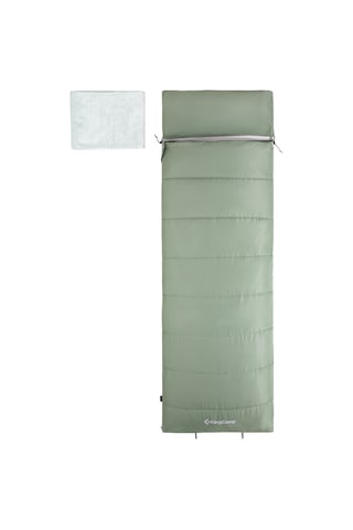 Kingcamp Vega 150 Comfort Uyku Tulumu Green Bej - Gri