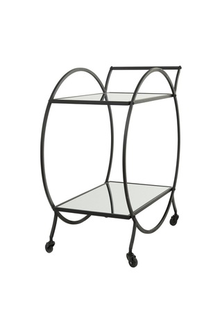 Dorka Siyah Metal Servis Arabası