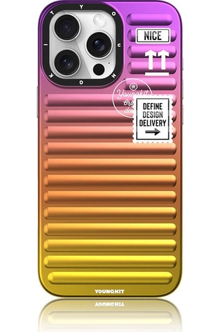 Apple iPhone 16 Pro Max Uyumlu Kılıf Youngkit The Secret Color Serisi Kapak Turuncu