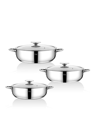 Taç Bengü Pro 6 Parça Çelik Sahan Seti