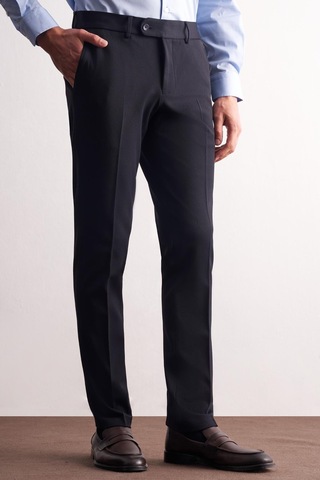 Lacivert Yan Cep Açık Paça Esnek Slim Fit Classic Casual Pantolon 1003255153 Lacivert