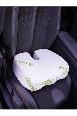 WhiteBlanco Bambu Kılıflı Visco Ortopedik Hemoroid Minder Bamboo