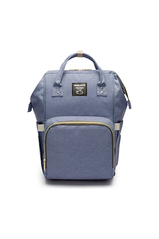 Neevoyu Su Geçirmez Mat Oxford Kumaşlı Büyük Kapasiteli Çift Omuzlu Çanta - Bebek Bakıma Uygun, Isı Yalıtımlı Süt Flas Torbası Ve Çok Fonksiyonlu Bölmelerle Mavi