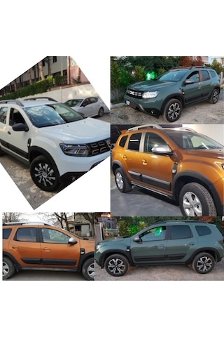 Dacia Duster 2018 2019 2020 2021 2022 2023 Uyumlu Kapı Ve Çamurluk Koruma Dodik Seti Siyah 12 Parça