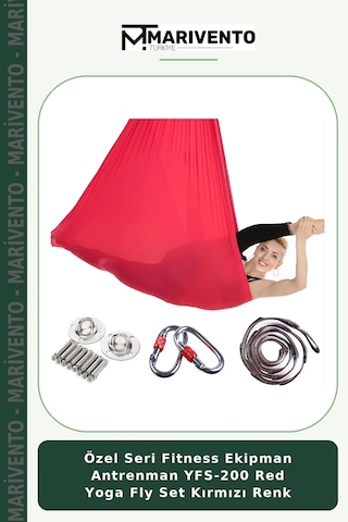 Özel Seri Fitness Ekipman Antrenman Yfs-200 Red Yoga Fly Set Kırmızı Renk