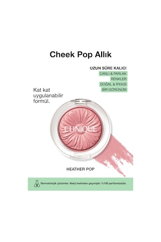 Cheek Pop Allık - Renk: Heather Pop 3.5g Uzun Süre Kalıcı, Doğal Ve IpeksiDiğer