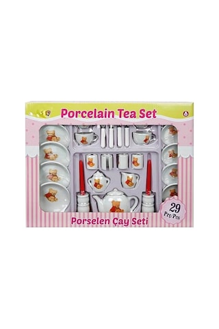 Mey İthalat Porselen Çay Seti çok renkli