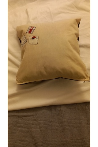 Kırlent Kılıf 45x45 Kedicik Turuncu