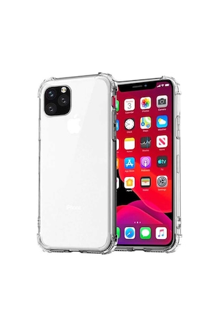 Apple Uyumlu iPhone 12 Mini Kılıf Zore Nitro Anti Shock Silikon Renksiz