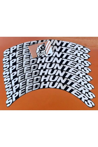 Speedhunters Motorsiklet Ve Otomobil Araç Lastik Yazısı 2.5 Cm 8 Adet Yapıştırıcı Arma Sticker