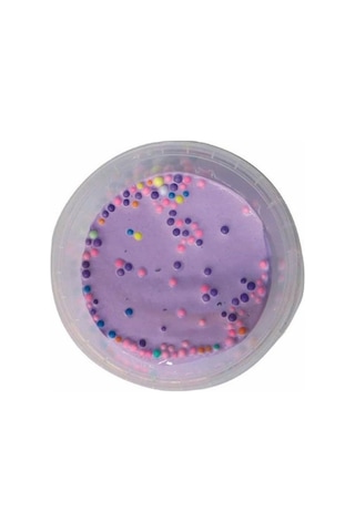 Thentech Boncuklu Köpüklü Slime Eğlenceli Vakit İçin Çocuklar İçin Boncuklu Slime Mor