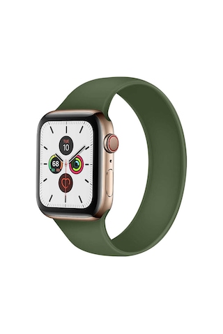 Watch Ultra 49mm Kordon Uyumlu Krd-31 Solo Loop Medium Strap Kayış Mkst- Sarı
