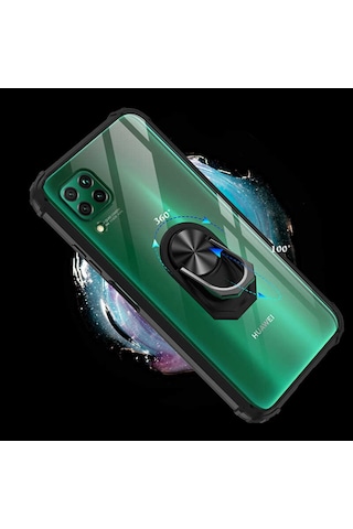 Huawei P40 Lite Kilif Seffaf Sararmaz Yüzüklü Mola Kapak 389837166