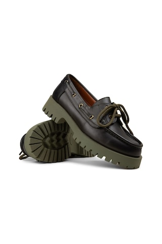 Deery Kadın Hakiki Deri Yeşil Marin Loafer - 02036zyslc02