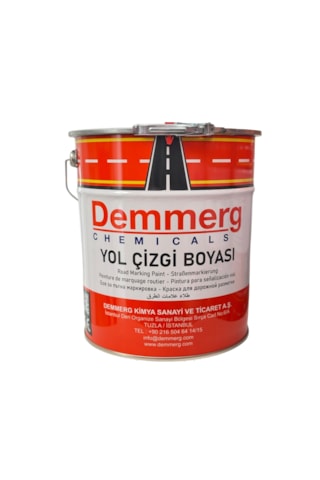 Demmerg Yol Çizgi Boyası 25kg Asfalt Boyası Otopark Boyası