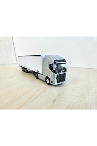 1/64 Ölçek Gri Volvo Fh4 Tır Maketi 25 Cm Boy