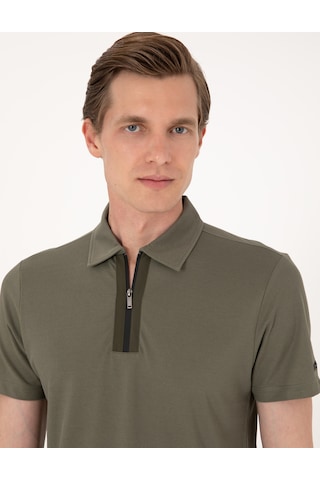 Pierre Cardin Erkek Haki Tişört 50302623-vr027 Haki