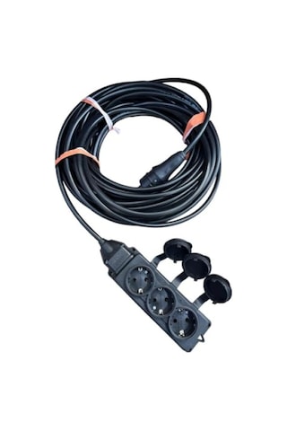 20 Metre 3 Lü Kauçuk Seyyar Uzatma Kablosu 3x2.5 Mm 0.1 M