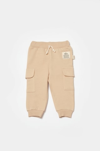 BabyCosy Organik Cepli Pantolon Taş