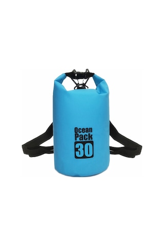Konesam 30l Çift Askılı Su Geçirmez Çanta - 500d Pvc, Dayanıklı, Kayak, Rafting, Plaj İçin Mavi
