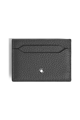 Mont Blanc Montblanc Grain Deri 5 Bölmeli Kartlık 223031 Gri