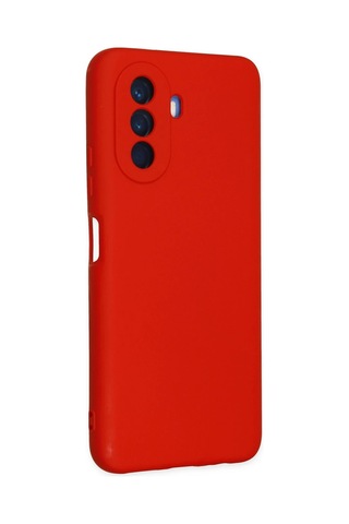 Uray Store Huawei Nova Y70 Kılıf Nano İçi Kadife Silikon - Kırmızı