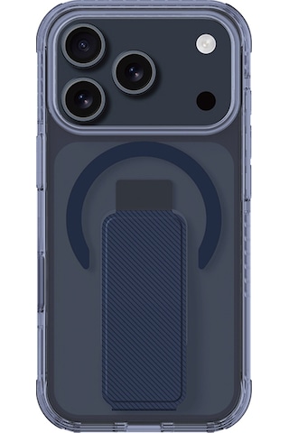 Apple Uyumlu iPhone 17 Pro Max Kılıf M-safe Şarj Özellikli Standlı Amazingthing Titan Pro Plus Kapak Mavi Mavi