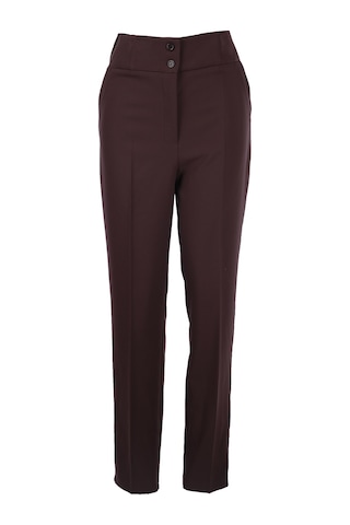 Gala-xi Minimalist Yüksek Bel Midi Kadın Pantolon - Şık Ve Konforlu Kahverengi