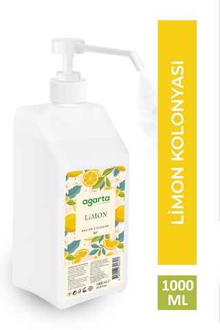 Agarta 80 Derece Püskürtme Valfli Limon Kolonyası 1 L