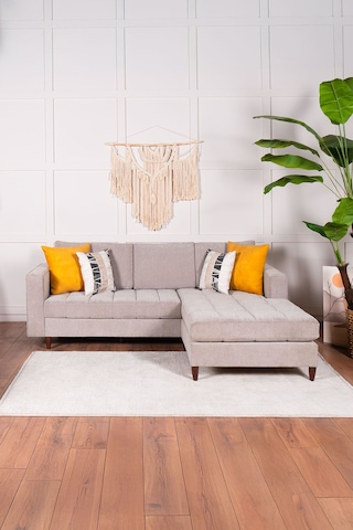 Moons Uzanmalı Köşe Takımı Sağ Sol Değiştirilebilir Bej