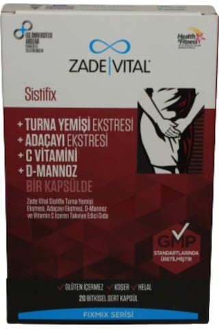 Zade Vital Sistifix Fix Mix 20 Kapsül