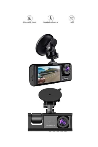 1. 3 Kameralı Full Hd Araç Kamerası Ön İç Ve Arka Görüş İle%100 Kapsama