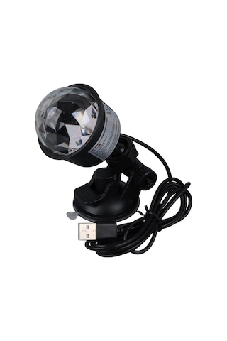 Ayt Ledx Al-kx-6889 Projeksiyon Atmosferli Usbli 4 Watt Şarjlı Sihirli Rgb Led Disko Topu Seyyar Disko Işık Aydınlatma Renkli