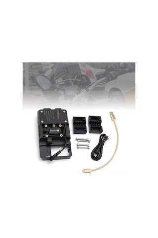 Xindoker Bmw R1200gs Lc/adventure, S1000xr, R1200rs İçin Abs Malzeme 12mm Roll Bar Uyumlu Cep Telefonu Navigasyon Tutucusu Usb Kablosu Ve Aksesuarlar İçerir Siyah