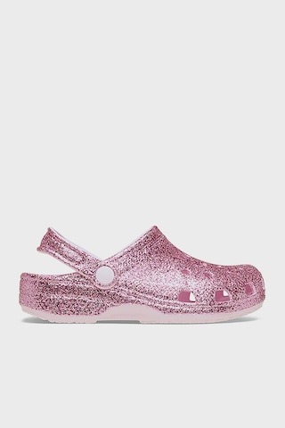 Crocs Classic Chunky Glitter Clog T Simli Terlik Kız Çocuk Terlik 211940-6zw Pembe