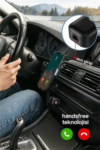 Concord Bt-16 2in1 Bluetooth Alıcı Usb-aux Kablo Ses Kontrol Ekran Araç İçi Handsfree Ve Müzik
