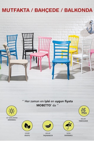 Home Efes 2 Adet Mutfak Sandalye -siyah