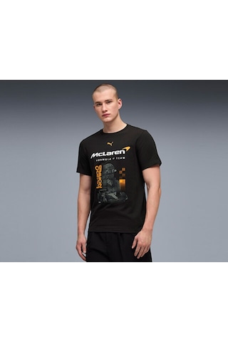Puma Mclaren Racıng Drıver Tee Norrıs Erkek Günlük Tişört 63745101 Siyah Siyah