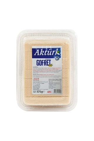 Aktürk Vanilyalı Gofret 475 Gr X 4 Adet