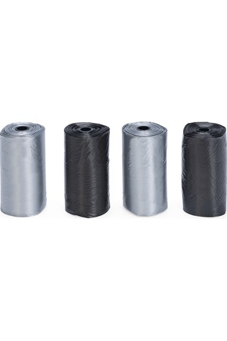 Beeztees Köpek Dışkı Toplama Poşeti, Siyah Gri, 4x20adet