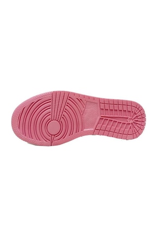 Callion 048 Deri Sneakers Kız Çocuk Spor Ayakkabı 31-35 Beyaz Pembe Su Yeşili Beyaz