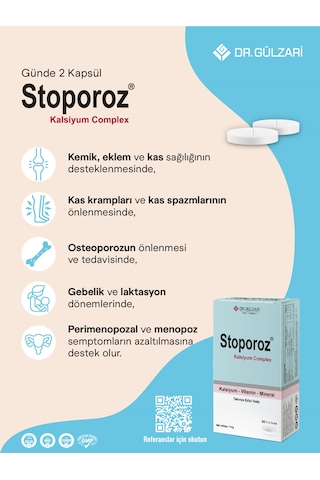 Dr. Gülzari Stoporoz Kalsiyum Kompleks 60 Tablet