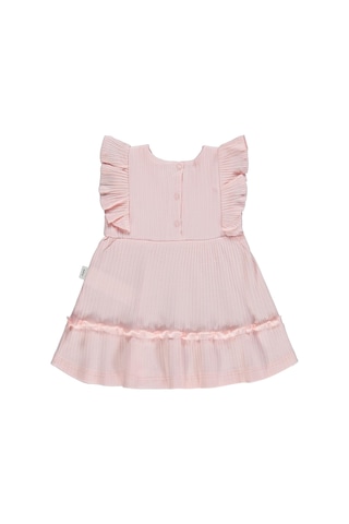 Civil Baby Fırfırlı Çiçekli 6-18 Ay Elbise - Pembe